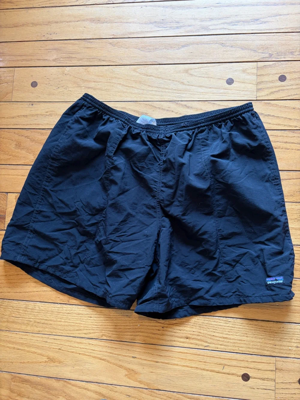 Patagonia men’s black baggies swim trunks with liner XXL